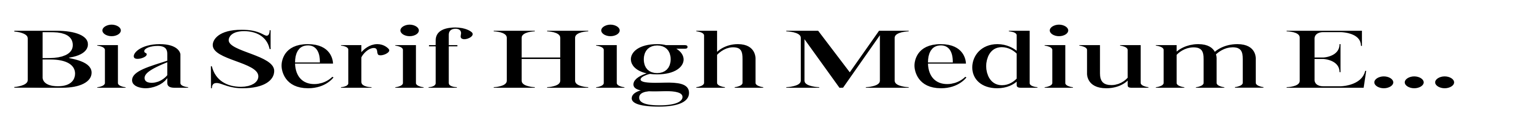 Bia Serif High Medium Expanded